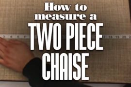 How To Measure A Two Piece Chaise