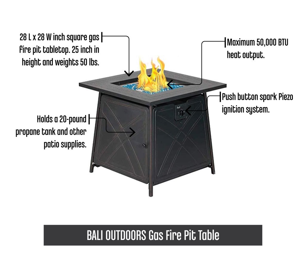BALIOUTDOORSGasFirePitTable