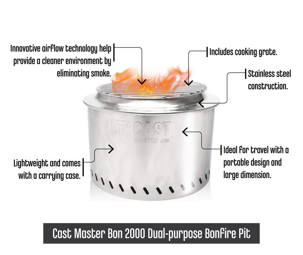 CastMasterBon2000DualPurposeBonfirePit