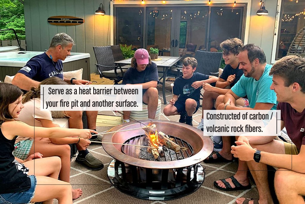 FirePitMatForAWoodDeck