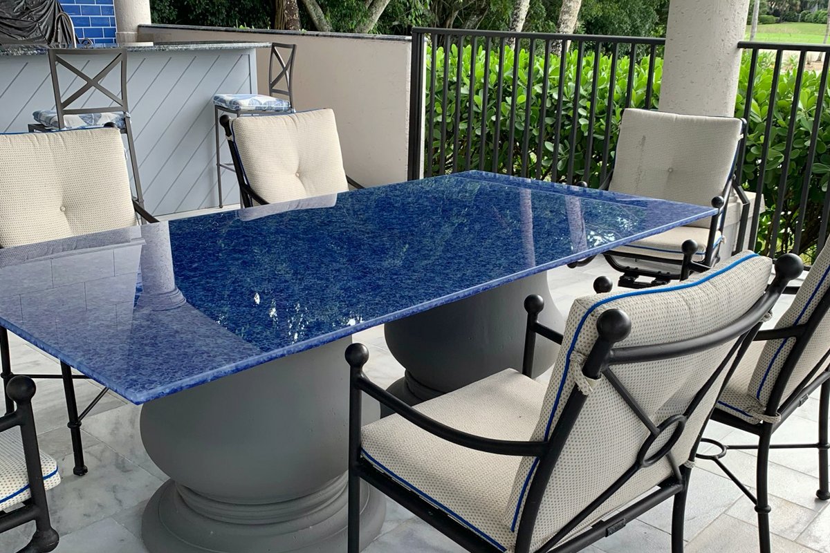 Recycled Glass Table